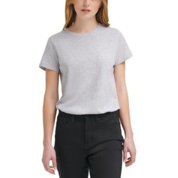Calvin Klein Bodysuit Shirt Women's SMALL Gray Short-Sleeve Cotton Modal NWOT - Picture 13 of 13